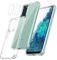 Funda Compatible con Samsung Galaxy S20 FE 4G / 5G / S20 Fan Edition (no para S20), Carcasa con 2 Piezas Cristal Templado Protector de Pantalla y 2 Piezas Protector Camara, Transparente y Suave Case