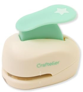 Craftelier - Sternlocher mit einem Durchmesser von 0,953 cm (3/8 Zoll), geeignet für Papier und Karton, ideal für Bastelarbeiten und Scrapbooking, Größe ca. 5 x 3 x 4,5 cm