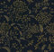 CiCiwind Peel and Stick Wallpaper Blue Gold Floral Contact Paper 44×500cm Waterproof Self Adhesive Wallpaper Thicken Sticky Back Plastic Removable Stick on Wall Paper for Wall Furniture Vinyl Wrap