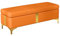 Sitzbank für Schlafzimmer Wohnzimmer Schlafzimmer-Aufbewahrungsbank, Ende des Bettes, Leder, Sofabank, Fenster, Sitzgelegenheit, Kamin, Spielzeugaufbewahrung... Bettbank(Orange,80*40*45cm)