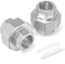 TAISHER 2 pezzi 304 Unione in acciaio inox, 3/4BSP femmina Raccordo per tubi fusi