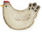 Cooksmart Hen House Lane Tea Bag Tidy | British Designed Farmhouse Kitchen Accessory | Hen-Shaped Stoneware Trinket Holder | Rustic Countryside Style | Dishwasher & Microwave Safe