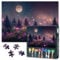 Jigsaw Puzzles 1000 Pieces for Adults, Moonlight Wilderness Scenery Adult Jigsaw Puzzle, Intellectual Educational 1000 Piece Puzzle, Finished Size 50x70cm