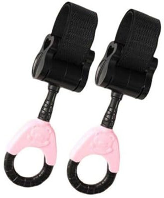 Fazvncv Gancho redondo para cochecitos de bebé, gancho para cochecitos de bebé, apto para viajes, gancho para un fácil transporte y manos libres Convenie