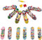 Fingerboard Toy Set - 12 -teilige Leichtmetallfinger -Skateboards für Kinder, Teenager und Erwachsene | Mini -Finger -Skateboards, lustiges Fingerspielzeug für Partys, Kinder -Skateboard -Spielzeug fü
