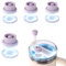 4pcs Magnetic Straw Caps, Straw Toppers for Stanley Tumbler Cover Cap Fit All 0.24-0.4 Inch Cup Accessories for Hiking Climbing Outdoor Activities (Light Purple)