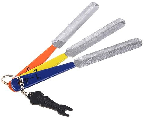 Electric Guitar Files 3pcs Set Acoustic Guitar Bass Guitar Files Nut Files Double Nut Slotting Files Luthier Tools