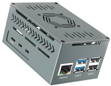 THINCAN Aluminium Shell Hülle Für PC Mainboard Schutzbox Mit Kühllüfter Und Kühlkörper Für Stabile Operationen