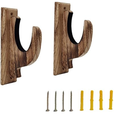 drburpily Home Wandmontiertes Waffenlagerregal, verstellbarer Ständer für alle Samurai Wandhalterungen, gepolsterter Halter, Holz Display Aufhänger