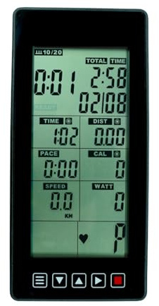 Pulsmesser, Heimtrainer, Computer, Geschwindigkeit, Entfernung, Kalorien-Tracker für Indoor-Radfahren und Fitnessgeräte, digitaler Übungs-Geschwindigkeits-Entfernungsmonitor