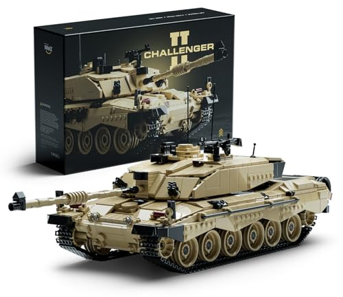 Nifeliz Challenger 2 Carro Armato da Combattimento Kit di Costruzione, Militare modello da collezione per adulti, Regalo per gli appassionati di militari Uomo e Donna (1761 pezzi, NF10344)