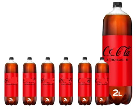Coccaa Coolaa Zero Sugar 6 x 2L Bottles | Zero Calorie Cola Drink Multipack | Sugar Free Soft Drink | Carbonated Beverage | Family Pack