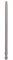 Bosch Accessories Professional Bit Extra-Hart für Pozidriv-Kreuzschlitzschrauben (PZ3, Länge: 152 mm, 3 Stück), 2607001590