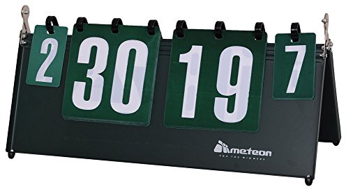 meteor Anzeigetafel Score Flipper Flip-Tisch Scoring Board Tragbare Durable multifunktionale Sport Spiele Volleyball Basketball Tischtennis (1-30 Punkte)