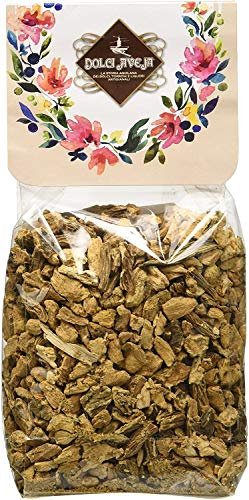 Radici di Genziana per Infusi , tisane, liquori, digestivi - 100 gr - Dolci Aveja - già tagliata ed essiccata, pronta alluso, 100 grammo, 1