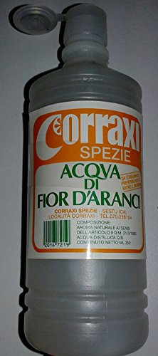 ACQUA FIOR DI ARANCIA Bagna analcolica per dolci e torte, 250ml