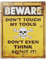 Blechschild DON'T TOUCH MY TOOLS Dekoschild Vintage Nostalgie 25x20cm