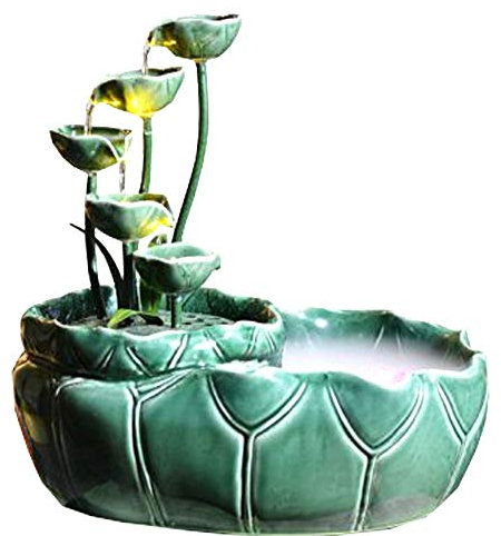 Fontaine à eau en céramique Décoration Salon Meuble TV décoratifs Crafts Creative cadeaux Petite Rocaille Aquarium Bureau 04
