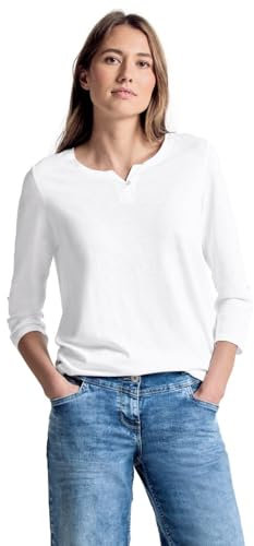 Cecil Damen 313172 Fenja T Shirt, Weiß (White), XL EU