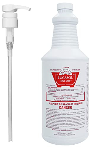 Lucasol One Step Sanitizer Hospital Grade Disinfectant Attachable Pump