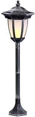 Lunartec Lanterne solaire sur pied 24 LED effet flamme