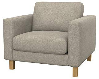 Soferia Sesselschoner Kompatibel Mit Karlstad Sesselbezug Sesselüberzug Sesselhusse Cover Fleckschutz Kratzfest Robust Strong Taupe Beige