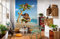 Komar Disney Vlies Fototapete - Moana and Maui - Größe: 184 x 248 cm (Breite x Höhe) - Südsee, Kindertapete, Kinderzimmer, Tapete - XXL2-801