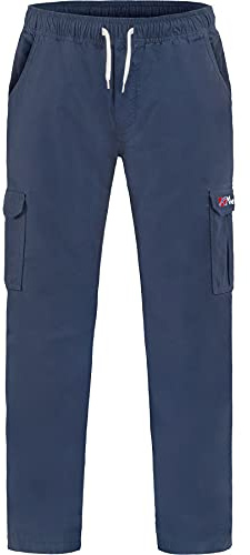 Nebulus Herren Chino Hose Lounge, Casual Cargohose aus Baumwolle & Elastan, Herrenhose mit Zugbund & elastischer Taille