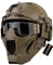 Fast Helm Airsoft Steel Mesh Half Face Schutzmaske Und Schutzbrille, Für Rollenspiele CS Games