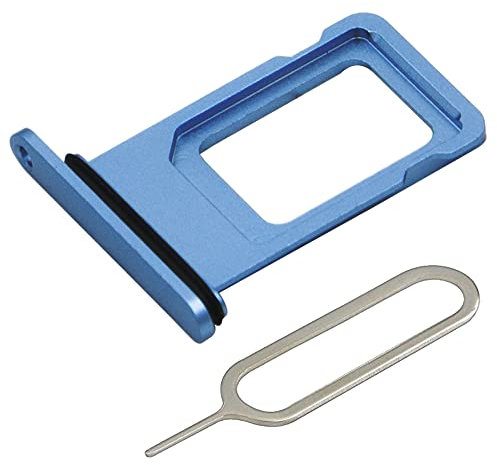 MMOBIEL Bandeja de Tarjeta Porta Sim Ranura Compatible con iPhone 13-6.1 Inch - 2021 - Soporte de la Ranura SIM - Incluye Junta de Goma y Sim Pin - Azul