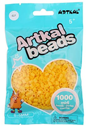 Artkal® Midi 5 mm Bügelperlen Beads / 1000 Stück/S-027 Yellow