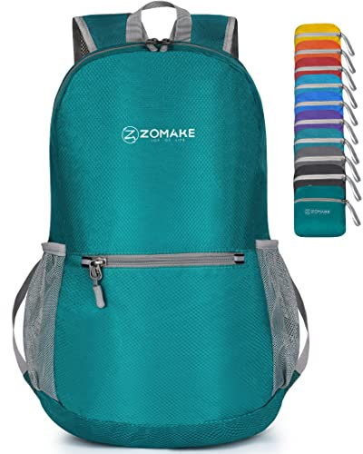 ZOMAKE Mochila de senderismo ultraligera de 20 L, mochila pequeña plegable resistente al agua para mujeres y hombres