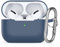 Watruer per AirPods Pro 2 Custodia, Morbida Pelle in Silicone Custodia Protettiva Antiurto con Portachiavi per New Apple Airpods Pro 2nd Gen Case 2022 [LED Anteriore Visibile] - Blu