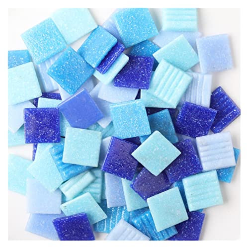 KIHENE 100g 2cm Square Mosaic Tiles Multi Color Mosaic Pieces Stones for DIY Mosaic Making Craft Hobby Arts Home Wall Decoration (Color : 2, Size : 2x2cm)