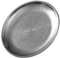 Zerodeko Plato Inoxidable Vintage Bandeja Redonda para Comidas Plato Plato Metalico Resistente y Apilable para Snacks