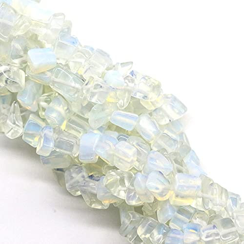 Mini Opalit Kristalle Perlen Edelsteine Chips Kristalle Trommelsteine Edelsteine Heilsteine Kristall Steine Granulat für DIY Armbänder Ketten Ohrringe Schmuck Machen Crafting 80cm