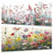 2 Stück Diamond Painting Erwachsene, 5D Diamond Painting Blumen Groß, Bausätze für Diamantmalerei, DIY Diamant Painting Bilder für Wohnzimmer Schlafzimmer Wand Dekoration (30 x 60 cm)