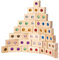 Holzbaustein-Set – Holzbaustein-Set für Kinder zum Bauen von Iris | Iris-Acryl-Baustein-Bauspielzeug | sensorisches Spielzeug pädagogisch