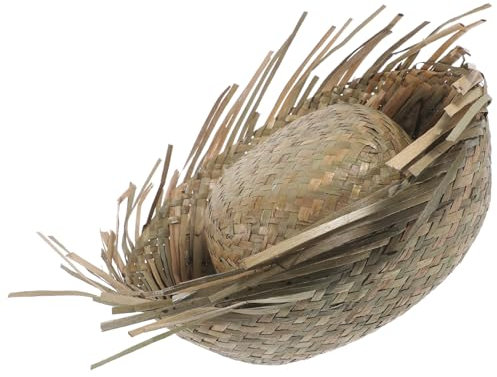 WESIEVYA Chapeau De Plage Tressé Style Hawaïen Chapeau De Paille pour Homme pour Fêtes