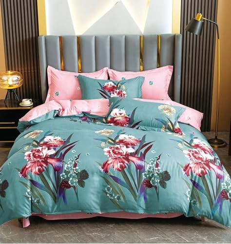 Groundlevel Jasmine Print Printed Duvet Set Easy Comfort Home Double