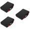 MUCKLILY Boîte De 3 Pièces pour Forets Étui à Outils De Stockage Rigide Stockage D'outils Coffre à Outils Organisateur De Stockage Portable Plastique Black