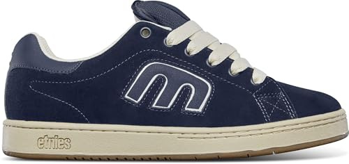 Etnies Callicut – Heritage-Skate-Stil, voluminöser Look, Chunky Vibe der 90er, verstärkte Cupsole, gepolsterte Dämpfung, Alltagssneaker - Navy Tan - 37