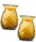 Zerodeko 2 Sätze Butterlampe Balsam Tiki-Becher Kokosnuss Sukkulenten Künstlich Ananas Tasse Saftig Mann Lotusvasen Tischdeko Lampe Im Buddha-Stil Wohnkultur Yellow Glas 2 Stück * 2