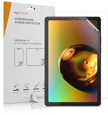 kwmobile Screen Protector Compatible with Lenovo Smart Tab M9 Screen Protector - 2x Anti-fingerprint Film Shield for Tablet