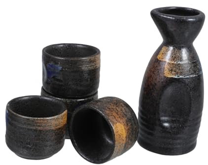 GREENADSCAPE 1 Juego De Jarras De Sake, Copas De Vino Portátiles, Copas De Vino para El Hogar, Ollas para Sake para El Hogar, Tanques De Sake, Copas De Vino Decorativas, Botellas De Sake