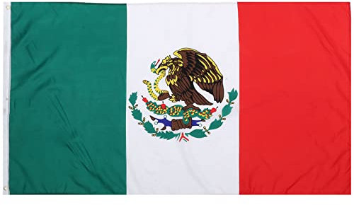 ibasenice Bandera Nacional Bandera Decorativa Decoraciones Para Exteriores Bandera Mexicana Bandera Pequeña Bandera De México Bandera De México De Poliéster Bandera Nacional De Colores