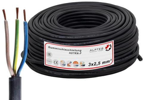 ALPTEG H07RN-F Gummikabel Baustellenkabel (3 x 2,5mm² 30m)