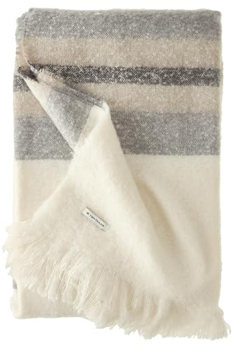 TOM TAILOR Weihnachtsdecke 140x200 beige – Flauschige Kuscheldecke für Weihnachten – Ultra weiche Decke – Couchdecke – kuschelig, Plaid als Sofadecke, Tagesdecke & Geschenkidee