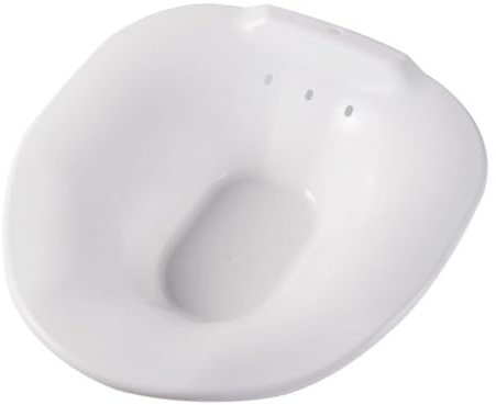 IMIKEYA Sitzbad für Schwangere und Senioren Ergonomisches Sitzbecken mit Breitkrempe Weiß Zur Wochenbettpflege und Linderung Von Beschwerden