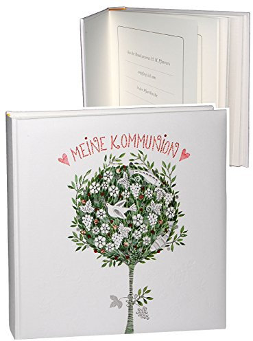 Fotoalbum/Kommunionsalbum - Meine Kommunion - Gebunden zum Einkleben - blanko - für bis zu 180 Bilder - Fotobuch/Photoalbum/Album - für Mädchen & Ju..